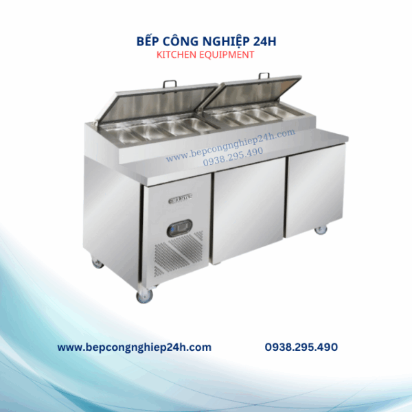 BÀN MÁT PIZZA 2 CÁNH TỦ