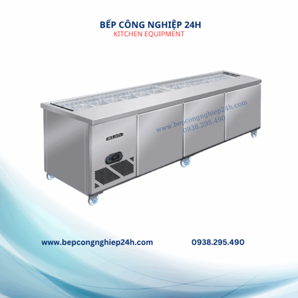 BÀN MÁT SALAD SANDWICH 3 CÁNH TỦ