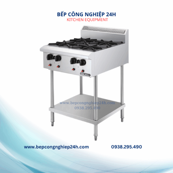 BẾP ÂU 4 HỌNG CÓ KỆ