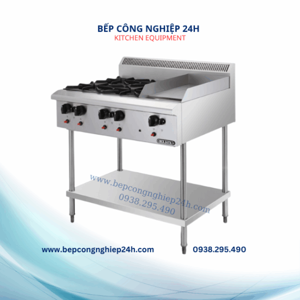 BẾP ÂU 4 HỌNG CÓ MẶT CHIÊN CAO