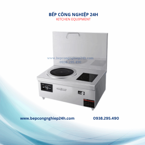 BẾP TỪ ĐÔI 1 MẶT PHẲNG 1 MẶT LÕM