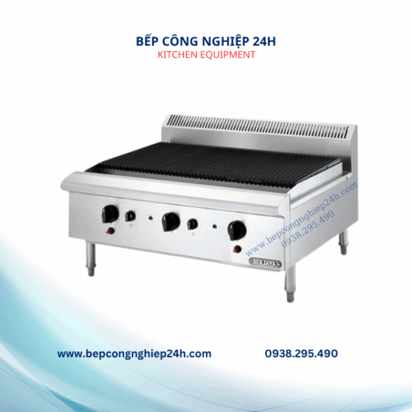 LÒ NƯỚNG THAN NHÂN TẠO 3 HỌNG CHÂN THẤP