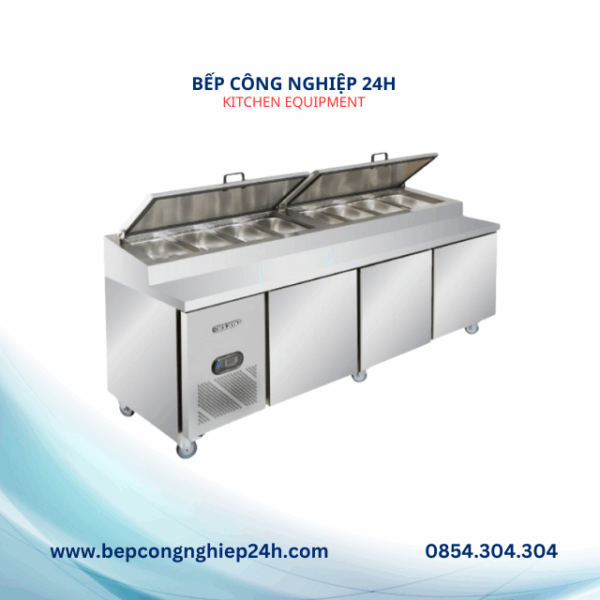 BÀN MÁT PIZZA 3 CÁNH TỦ