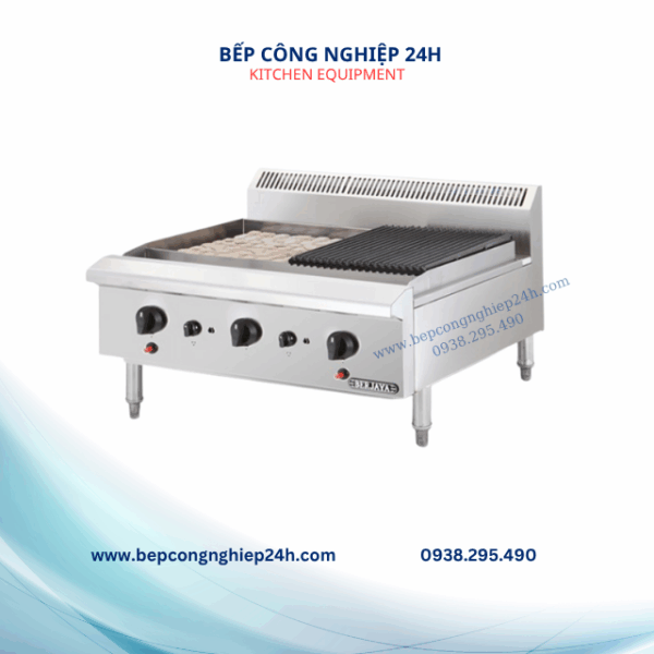 BẾP NƯỚNG THAN NHÂN TẠO 3 HỌNG CHÂN THẤP