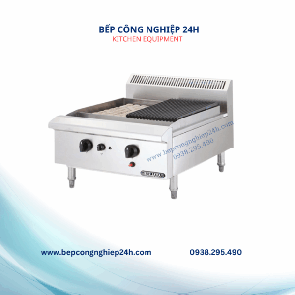 BẾP NƯỚNG THAN NHÂN TẠO 2 HỌNG CHÂN THẤP