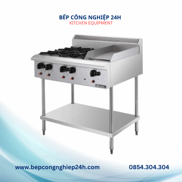 BẾP ÂU 4 HỌNG CÓ MẶT CHIÊN CAO