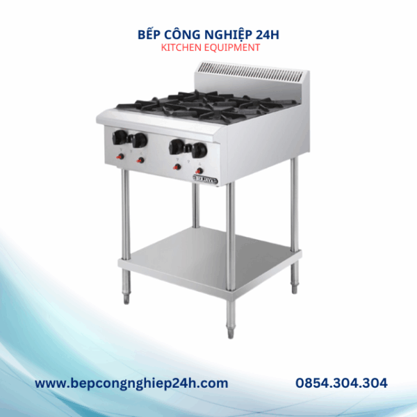 BẾP ÂU 4 HỌNG CÓ KỆ